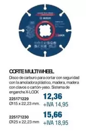 Oferta de Corte Multiwheel por 12,36€ en Coinfer