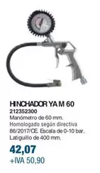 Oferta de Hinchador Ya M 60 por 42,07€ en Coinfer