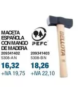 Oferta de Bellota - Maceta Espanola Con Mango De Madera por 16,32€ en Coinfer