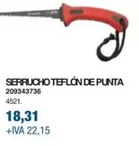 Oferta de Serrucho Teflón De Punta  por 18,31€ en Coinfer