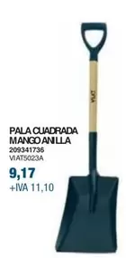 Oferta de Pala Cuadrada Mango Anilla  por 9,17€ en Coinfer