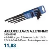 Oferta de Juego De Llaves Allenfirmo por 11,03€ en Coinfer