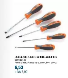 Oferta de Juego De 5 Destornilladores por 6,53€ en Coinfer