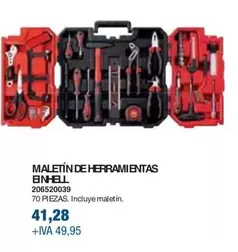 Oferta de Einhell - Maletín De Herramientas por 41,28€ en Coinfer