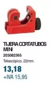 Oferta de Tijera Cortatubos Min por 13,18€ en Coinfer