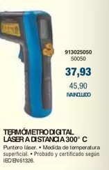 Oferta de Termometro Digital Laser A Distancia 300° C por 37,93€ en Coinfer