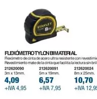 Oferta de Stanley - Flexmetro Tylon Bimaterial por 4,09€ en Coinfer