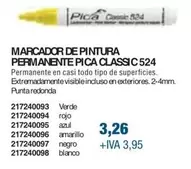 Oferta de Blanco - Marcador De Pintura Permanente Classic 524 por 3,26€ en Coinfer