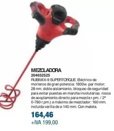 Oferta de Mezcladora por 164,46€ en Coinfer