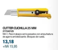 Oferta de Cutter Cuchilla 25 Mm por 13,18€ en Coinfer