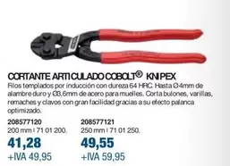 Oferta de Knipex - Cortante Articulado Cobolt por 49,55€ en Coinfer