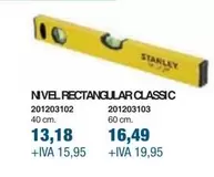 Oferta de Stanley - Nvel Rectangular Classic por 13,18€ en Coinfer