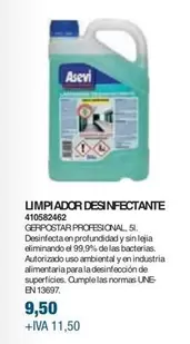 Oferta de Asevi - Limpiador Desinfectante por 9,5€ en Coinfer