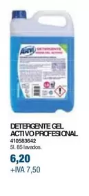 Oferta de Asevi - Detergente Gel Activo Profesional por 6,2€ en Coinfer