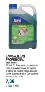 Oferta de Asevi - Lavavajillas profesional por 7,36€ en Coinfer