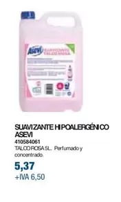 Oferta de Asevi - Suavizante Hipoalergenico por 5,37€ en Coinfer