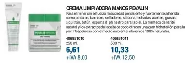 Oferta de Crema Limpiadora Manos Pevalin  por 10,33€ en Coinfer