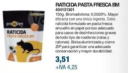 Oferta de Bm - Raticida Pasta Fresca por 3,51€ en Coinfer