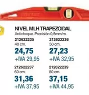 Oferta de Nivel Mlh Trapezoidal  por 24,75€ en Coinfer