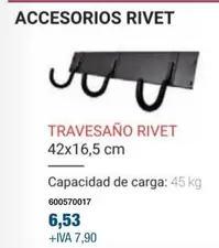 Oferta de Travesaño Rivet por 6,53€ en Coinfer