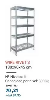 Oferta de Wire Rivet S por 70,21€ en Coinfer