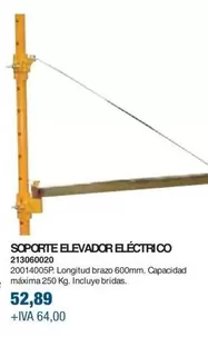 Oferta de Soporte Elevador Electrco por 52,89€ en Coinfer