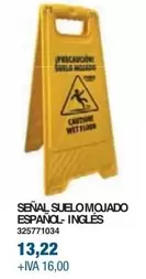 Oferta de Señal Suelo Mojado Español-Ingles por 13,22€ en Coinfer