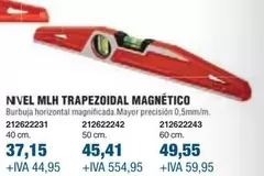 Oferta de Nivel Mlh Trapezoidal Magnético por 37,15€ en Coinfer