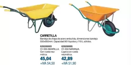 Oferta de Carretilla - por 45,04€ en Coinfer