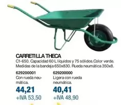 Oferta de Carretilla Theca por 44,21€ en Coinfer