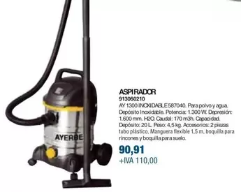 Oferta de Ayerbe - Aspirador por 90,91€ en Coinfer