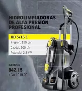 Oferta de Hidrolimpiadoras De Alta Presión Profesional  por 842,15€ en Coinfer