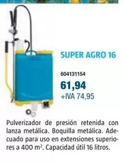 Oferta de Super Agro 16 por 61,94€ en Coinfer