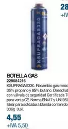 Oferta de Ideal - Botella Gas por 4,55€ en Coinfer