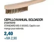 Oferta de Cepillo Manual Soldador  por 2,4€ en Coinfer