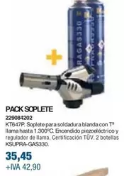 Oferta de Pack Soplete  por 35,45€ en Coinfer