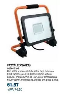 Oferta de Angulo - Foco Led Saros por 61,57€ en Coinfer