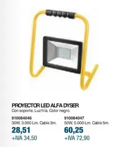 Oferta de Proyector Led Alfa Dyser por 28,51€ en Coinfer