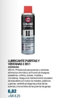 Oferta de Lubricante Puertas Y Ventanas 3 En 1 por 6,82€ en Coinfer