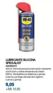 Oferta de Lubricante Silicona Specialist por 9,05€ en Coinfer