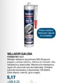 Oferta de MS - Sellador Qui Losa por 5,17€ en Coinfer