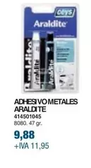 Oferta de Ceys - Adhesivo Metales Araldite  por 9,88€ en Coinfer