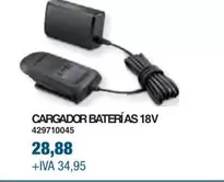 Oferta de Cargador Baterías 18v  por 28,88€ en Coinfer