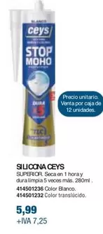 Oferta de Ceys - Silicona por 5,99€ en Coinfer