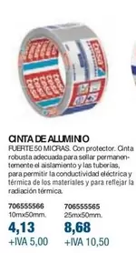 Oferta de Tesa - Cinta De Allumino por 4,13€ en Coinfer