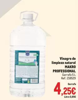 Oferta de Makro Professional - Vinagre De Limpieza Natural por 4,25€ en Makro