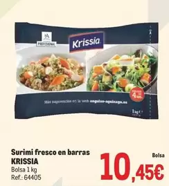 Oferta de Krissia - Surimi Fresco En Barras por 10,45€ en Makro