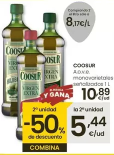 Oferta de Coosur - A.o.v.e. Monovarietales Senalizados por 10,89€ en Eroski