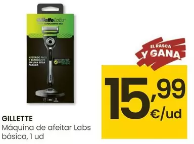 Oferta de Gillette - Maquina De Afeitar Labs Basica por 15,99€ en Eroski