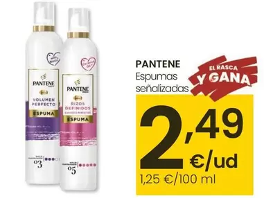 Oferta de Pantene - Espumas Senalizados por 2,49€ en Eroski